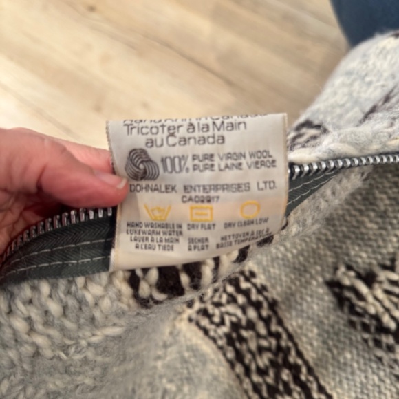 HEAVY zip vintage sweater 100% wool - Picture 8 of 8